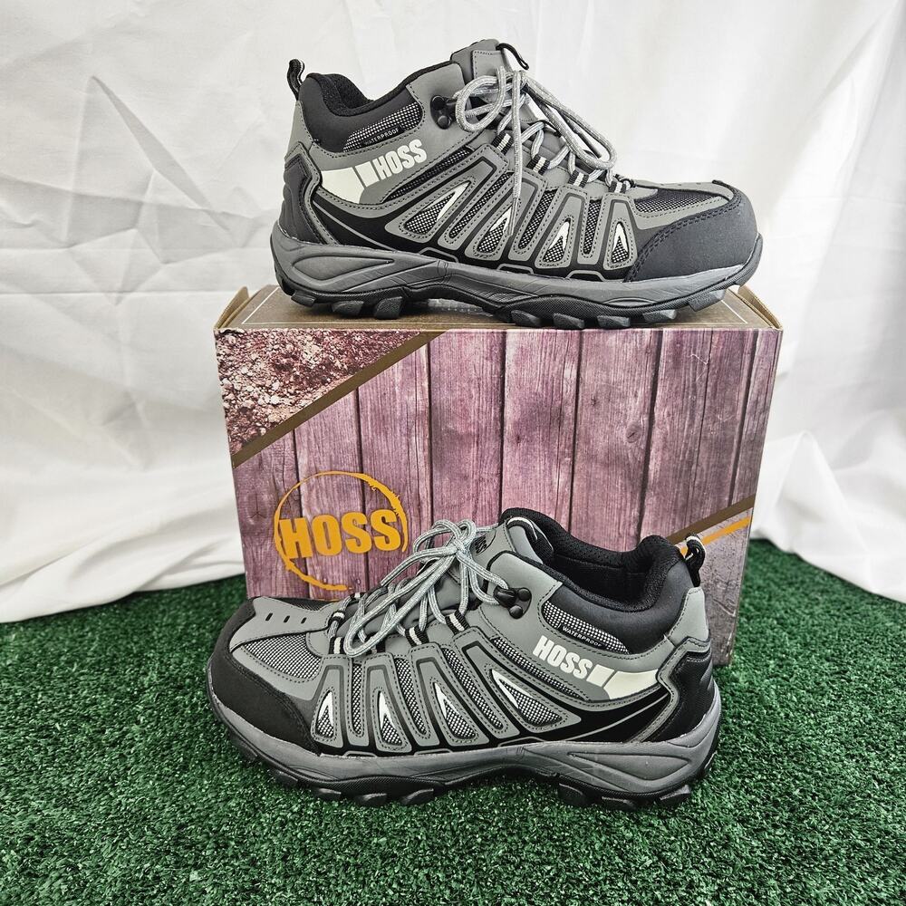Hoss Trail Hiker Sneakers Safety Toe Work Shoe Waterproof Men's Size 9.5D